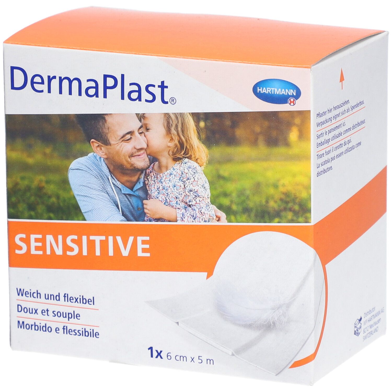 Pflasterrolle DermaPlast Sensitive weiss (6cmx5m)