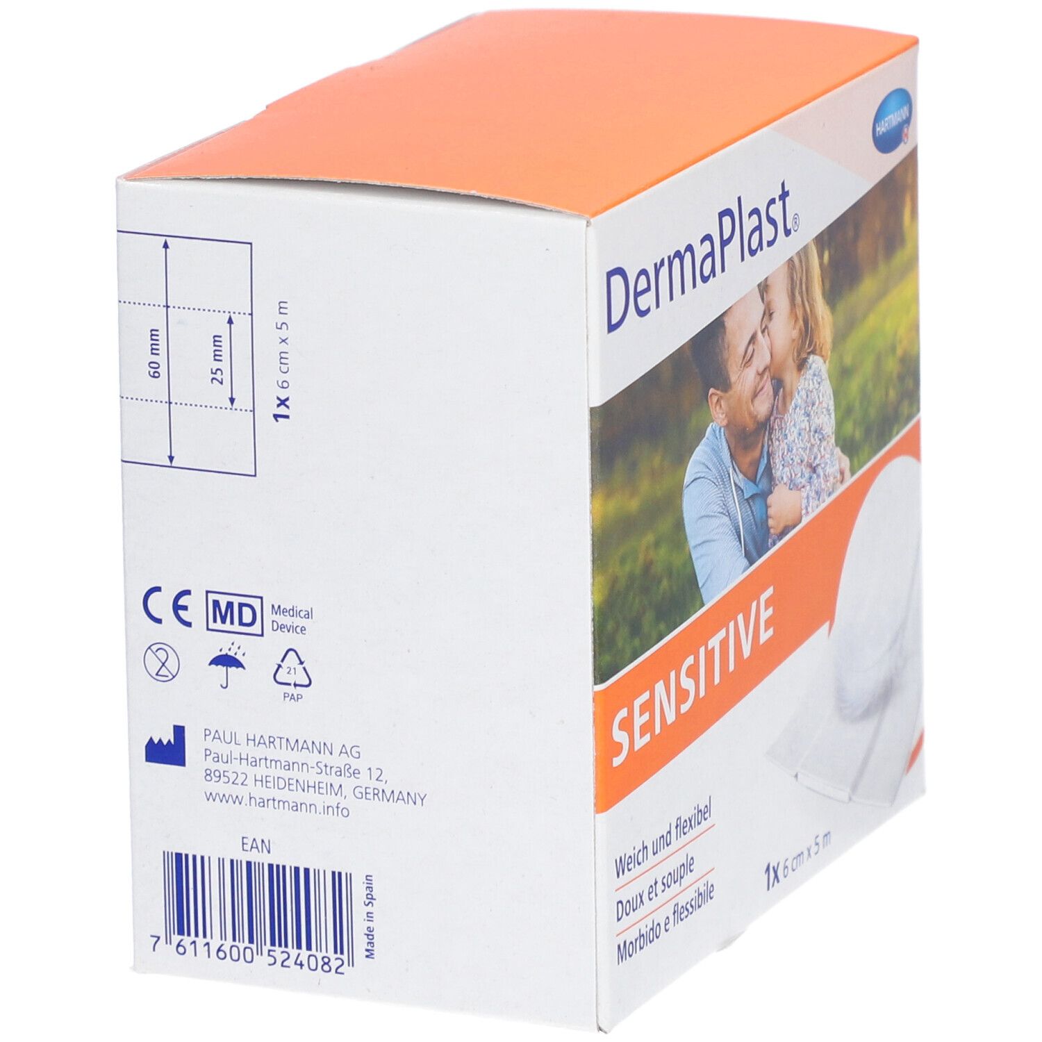 Pflasterrolle DermaPlast Sensitive weiss (6cmx5m)