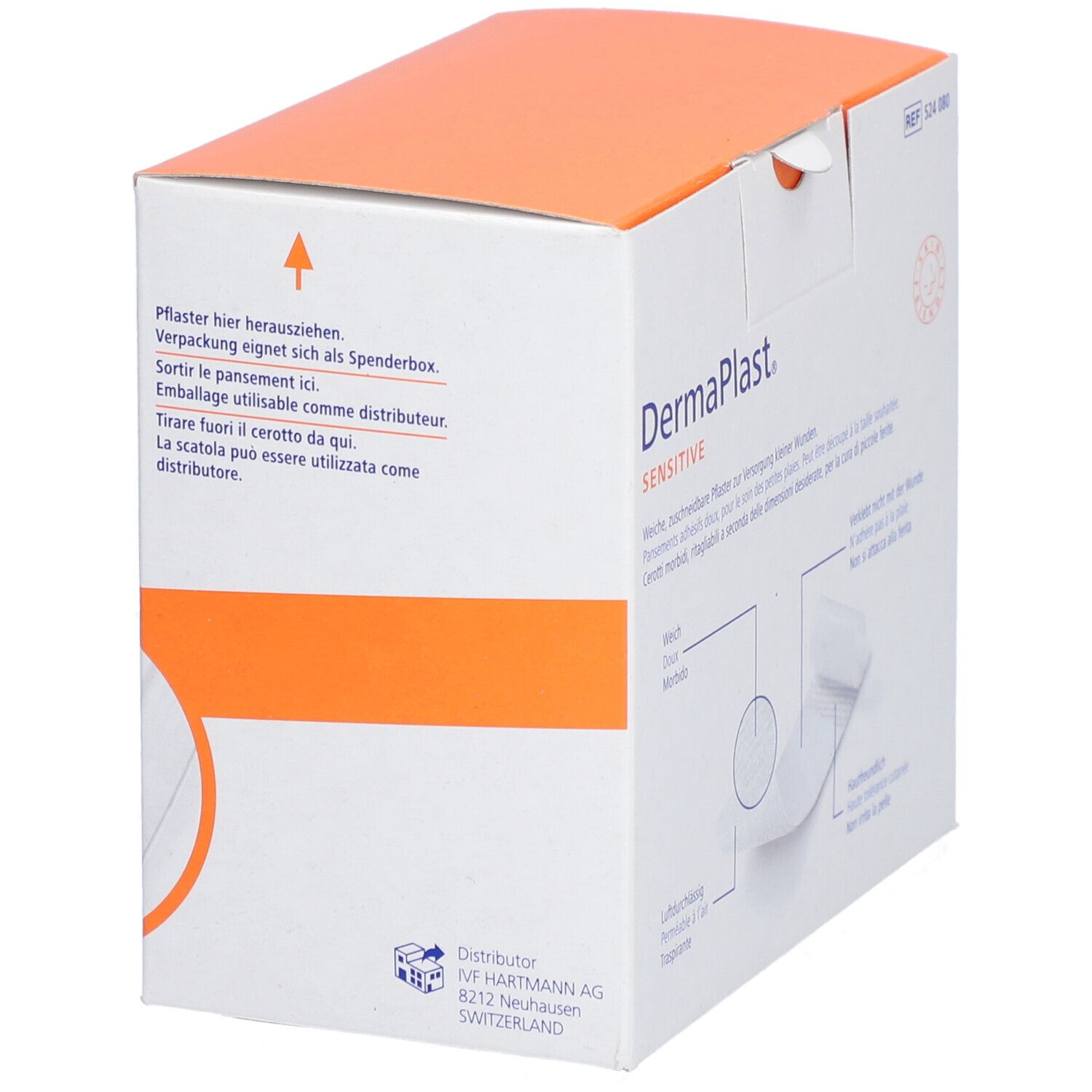 Pflasterrolle DermaPlast Sensitive weiss (6cmx5m)