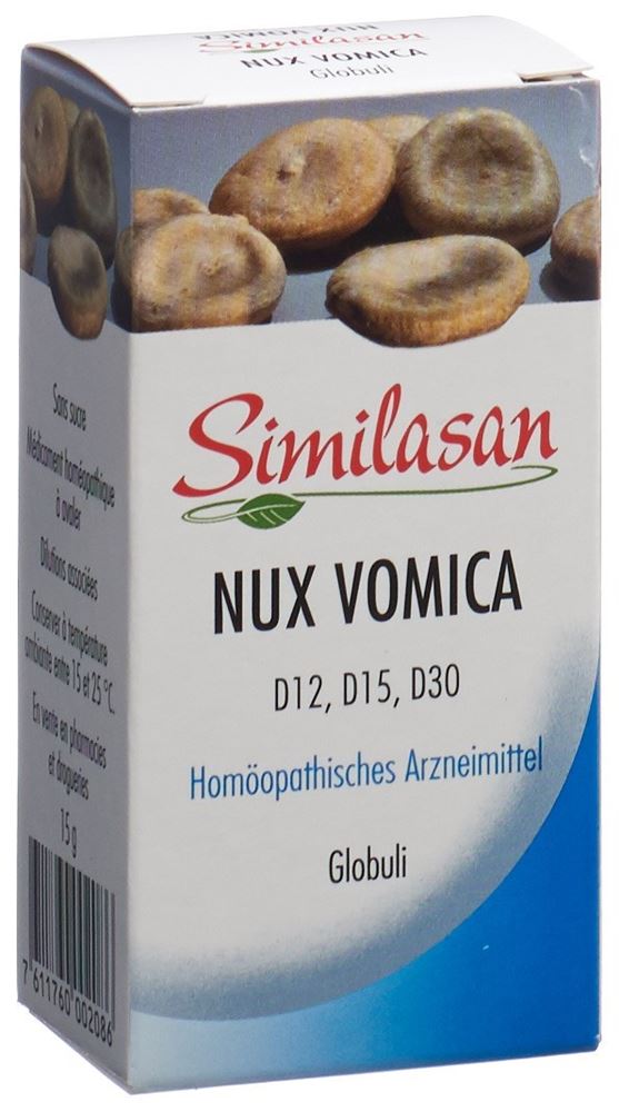 SIMILASAN Nux vomica Glob D12/D15/D30 15 g
