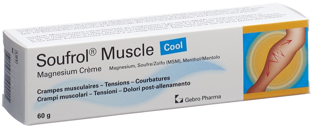 SOUFROL Muscle Magnesium Creme Cool Tb 60 g