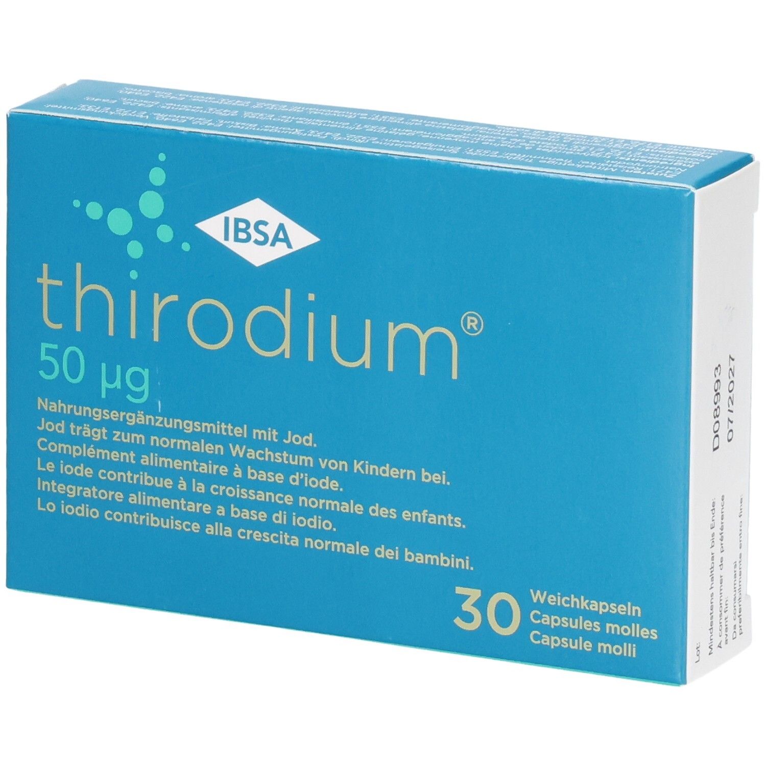 THIRODIUM Weichkapseln 50 mcg Jod (n) 30 Stk