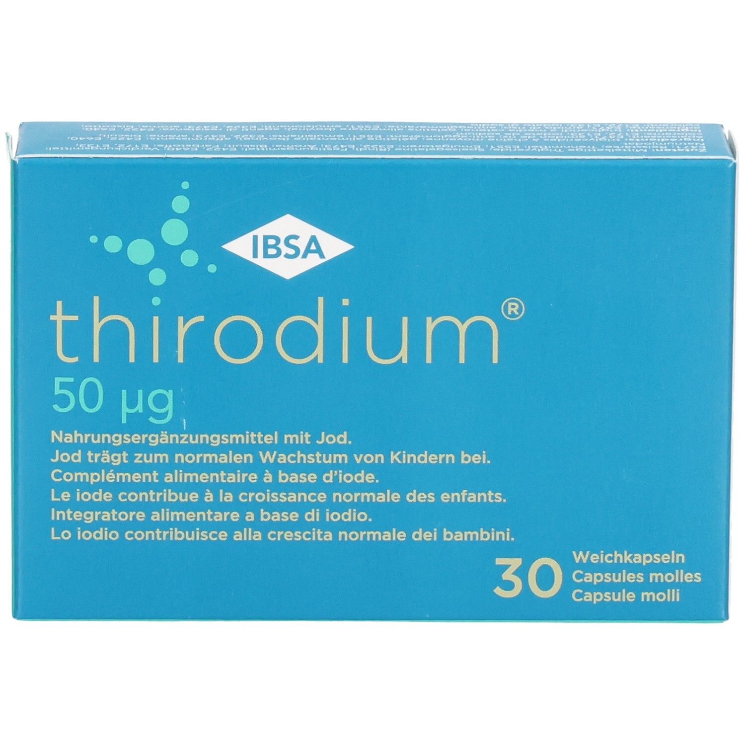 THIRODIUM Weichkapseln 50 mcg Jod (n) 30 Stk