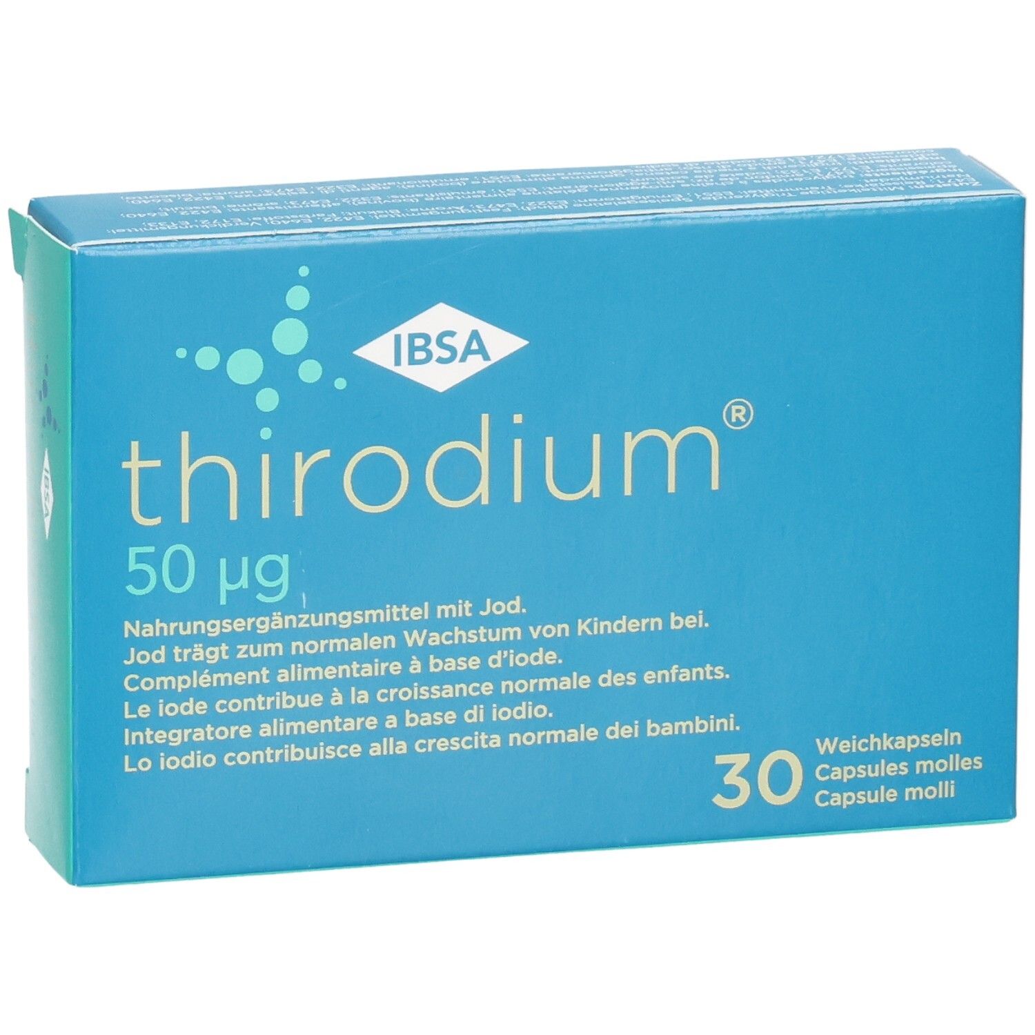 THIRODIUM Weichkapseln 50 mcg Jod (n) 30 Stk