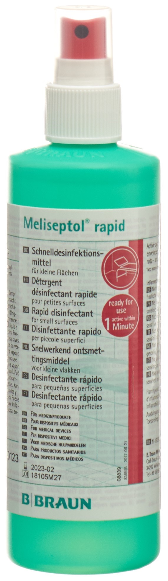 MELISEPTOL rapid fl vapo 250 ml