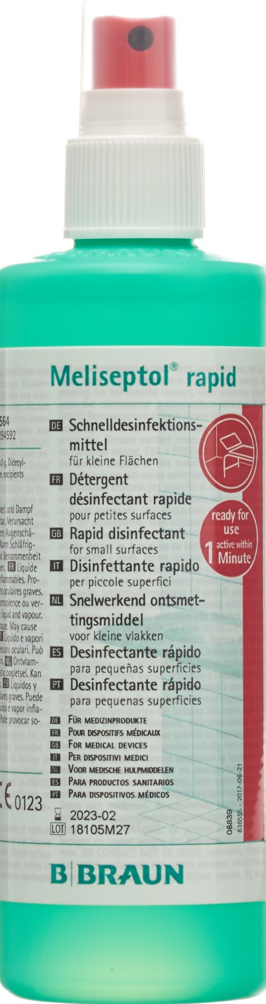 MELISEPTOL rapid fl vapo 250 ml