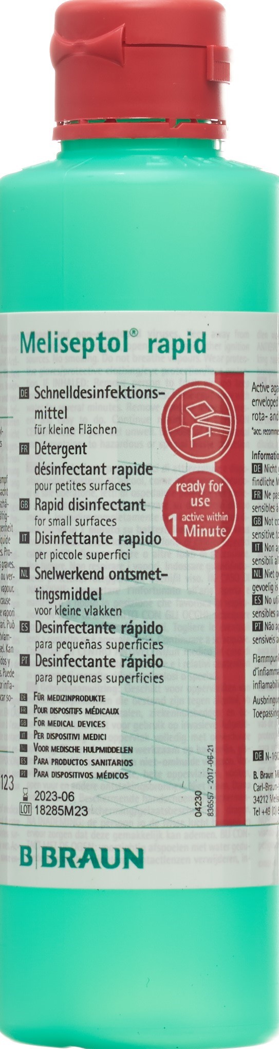 MELISEPTOL rapid fl ronde 250 ml