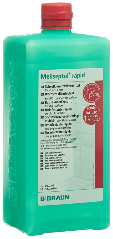 MELISEPTOL rapid fl oval 1000 ml