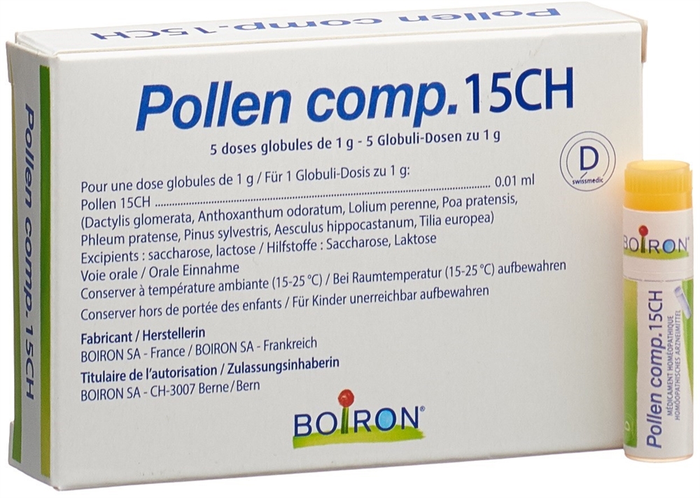 BOIRON Pollen comp Glob CH 15 5 x 1 Dos
