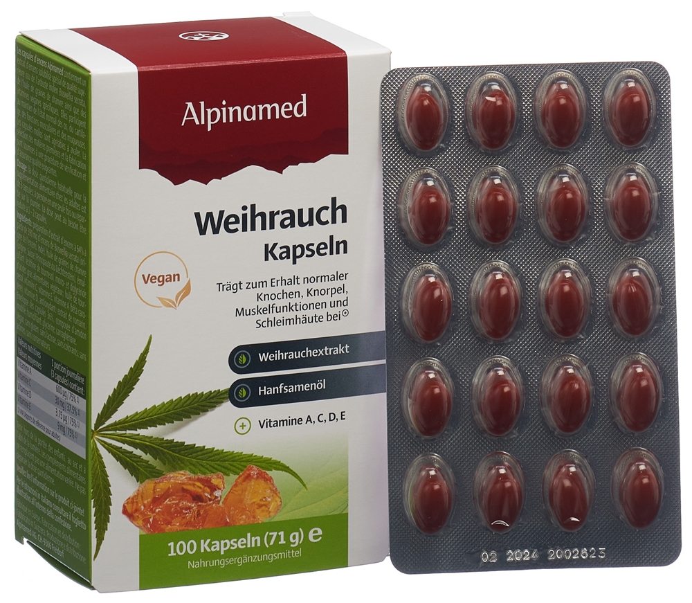 ALPINAMED Weihrauch Kaps 100 Stk