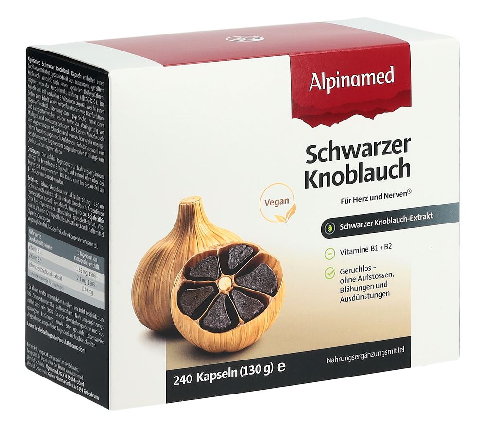 ALPINAMED Schwarzer Knoblauch Kaps 240 Stk