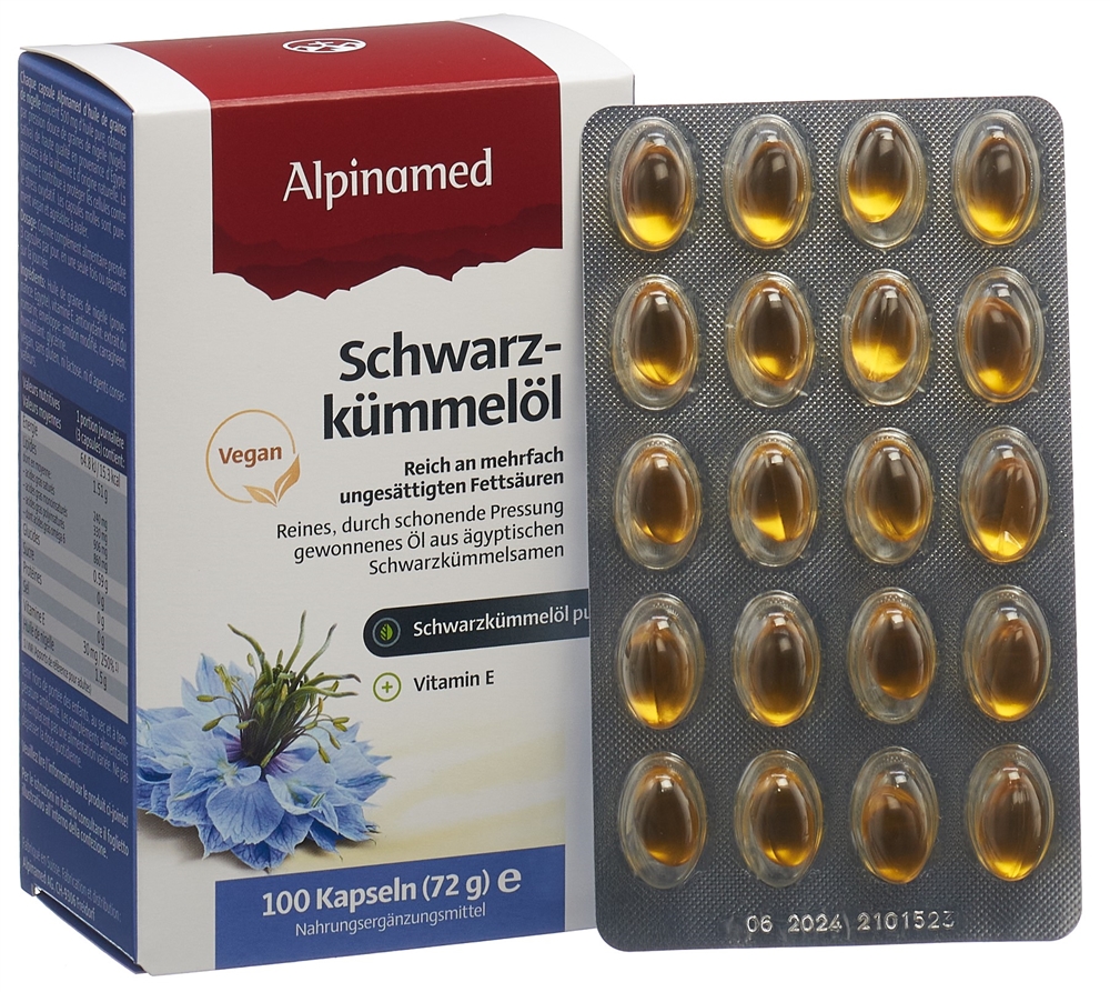 ALPINAMED Schwarzkümmelöl Weichkaps forte 100 Stk