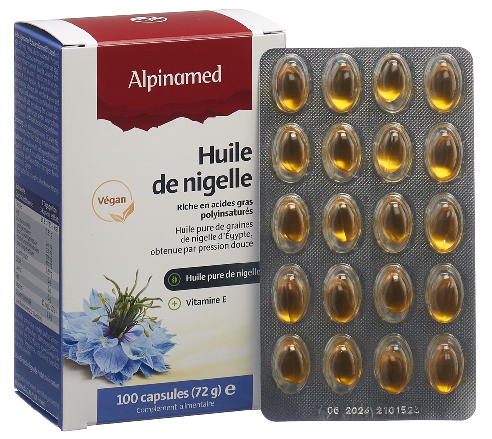 ALPINAMED Schwarzkümmelöl Weichkaps forte 100 Stk