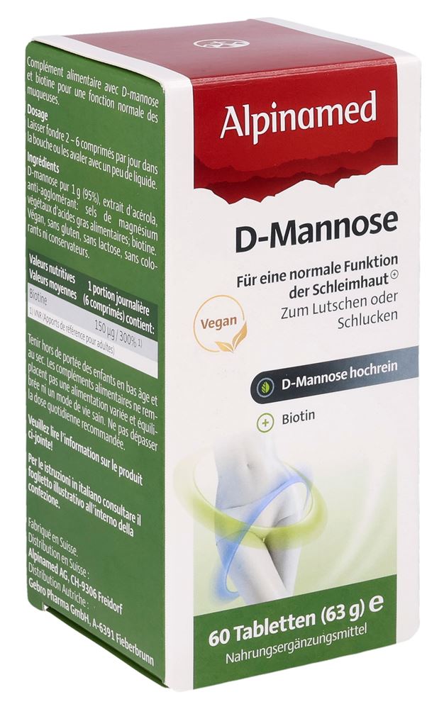ALPINAMED D-Mannose Tabl Ds 60 Stk