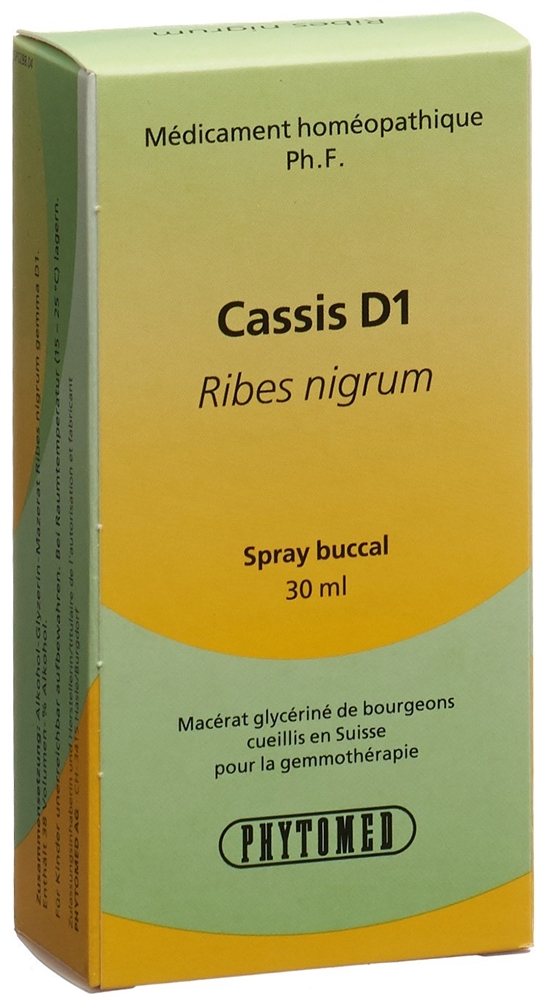 PHYTOMED GEMMO Ribes nigrum D 1 Spr 30 ml