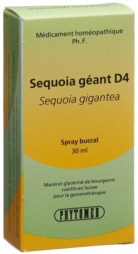 PHYTOMED GEMMO Sequoia gigantea liq D 4 Spr 30 ml