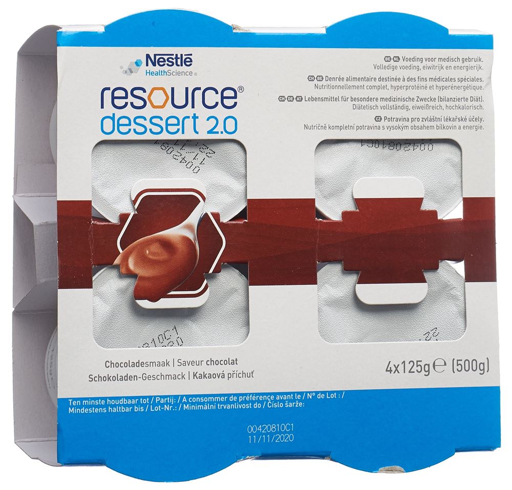 RESOURCE Dessert 2.0 Schokolade 4 Cup 125 g