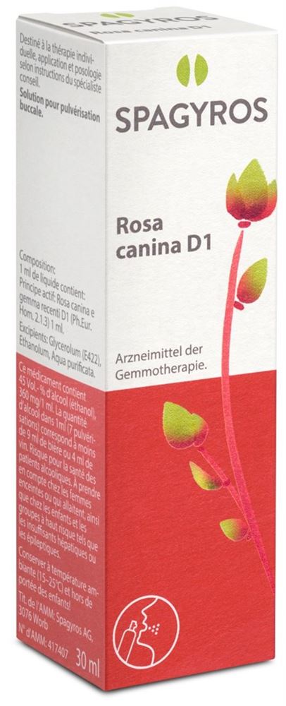 SPAGYROS GEMMO Rosa canina Glyc Maz D 1 30 ml