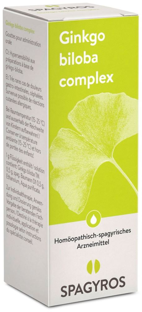 SPAGYROS Ginkgo biloba complex Urtinkt 50 ml