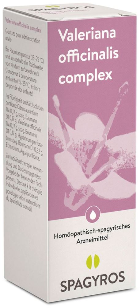 SPAGYROS Valeriana offic complex Urtinkt 50 ml