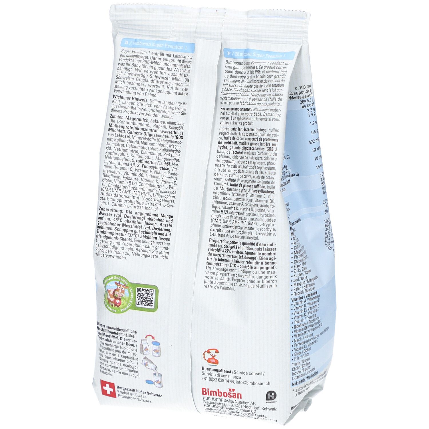 BIMBOSAN Super Premium 1 Säugling refill Btl 400 g