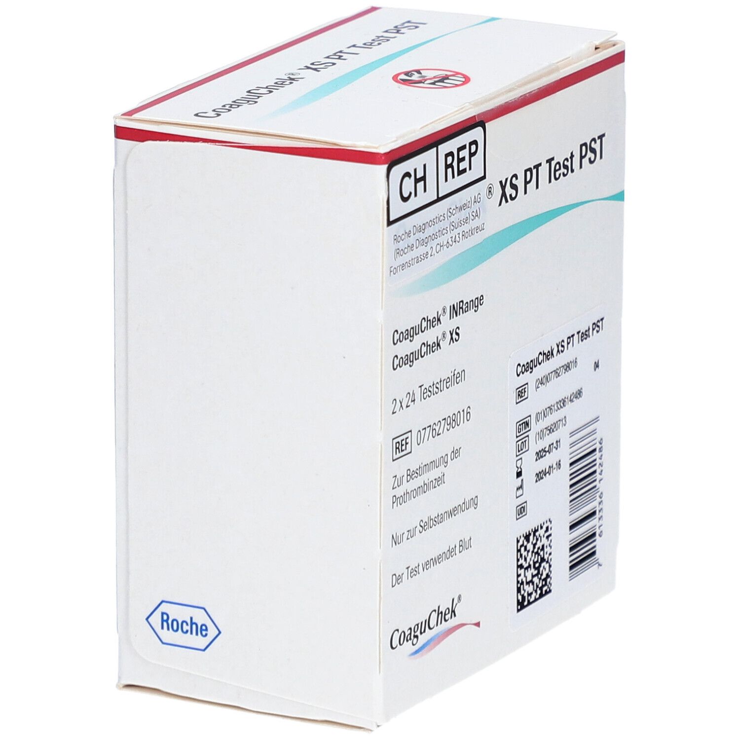 COAGUCHEK XS PT PST de/it/nl/fr 2 x 24 pce