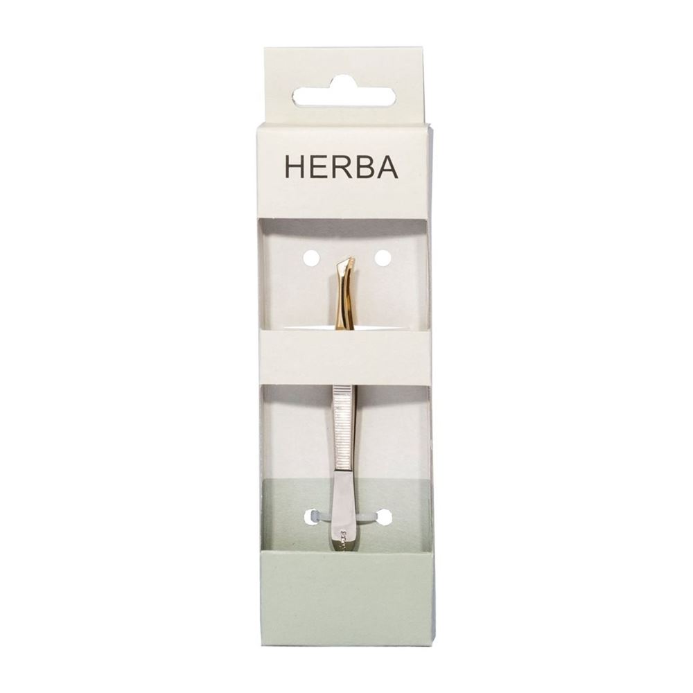 HERBA Pinzette schräg vernickelt