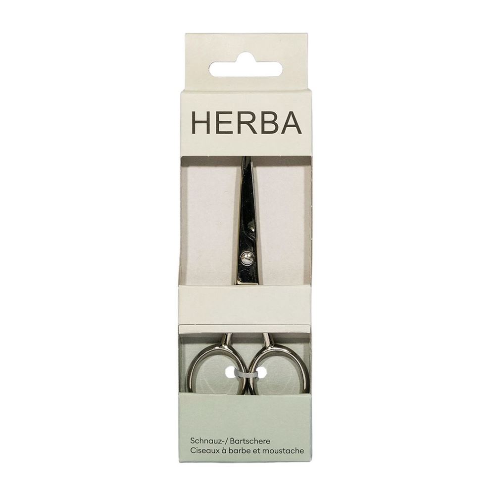 HERBA Schnauz-/Bartschere vernickelt