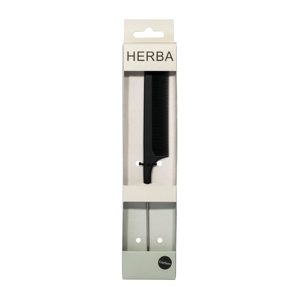 HERBA Carbon Nadeltoupierkamm schwarz
