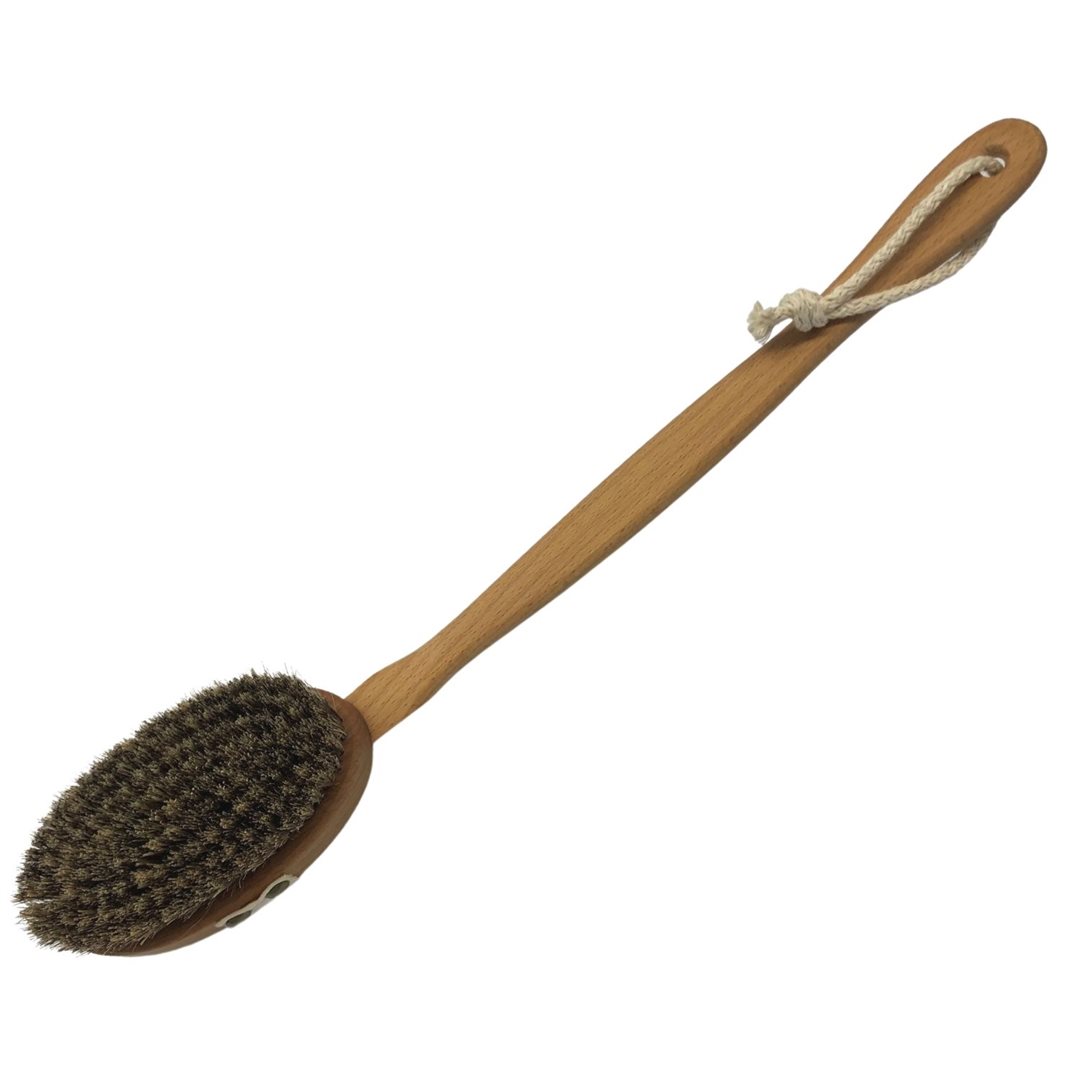 HERBA Bade- Massagebürste Rosshaar/Pflanzenfaser