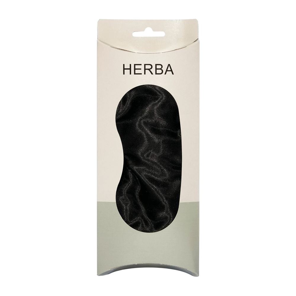 HERBA Schlafmaske 21x9cm schwarz