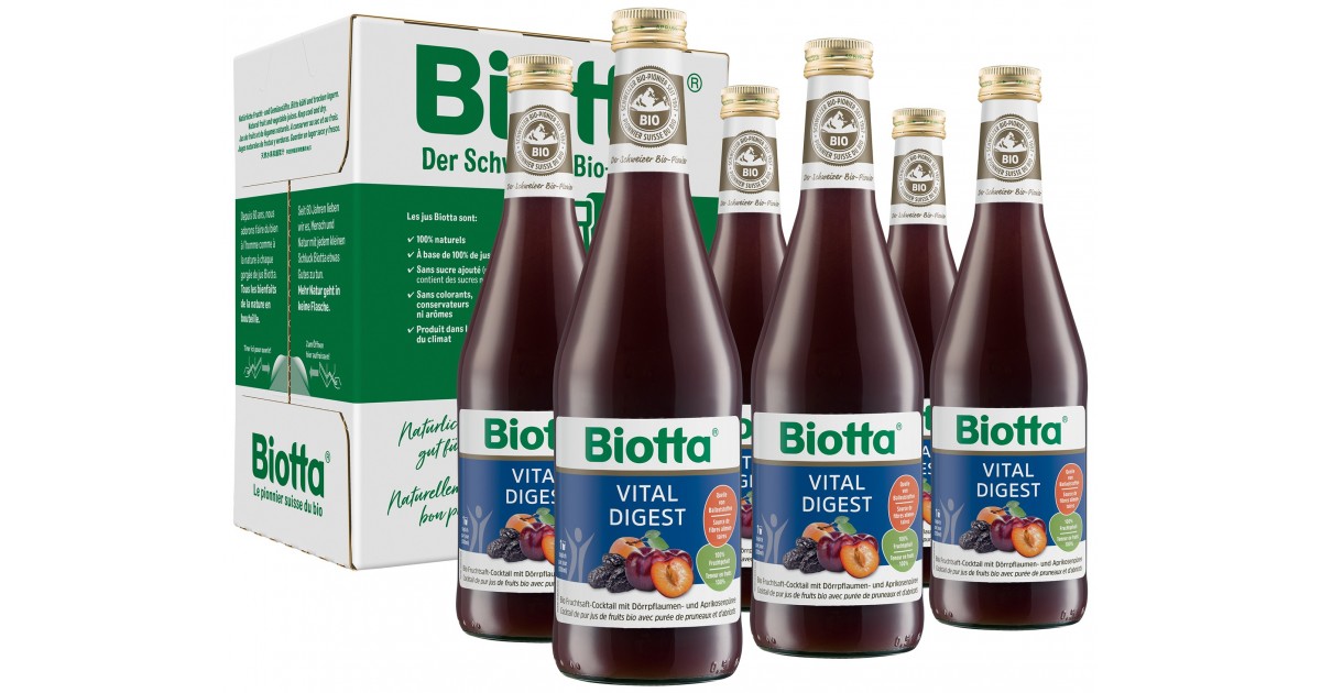 BIOTTA Vital Digest 6 Flaschen 5 dl