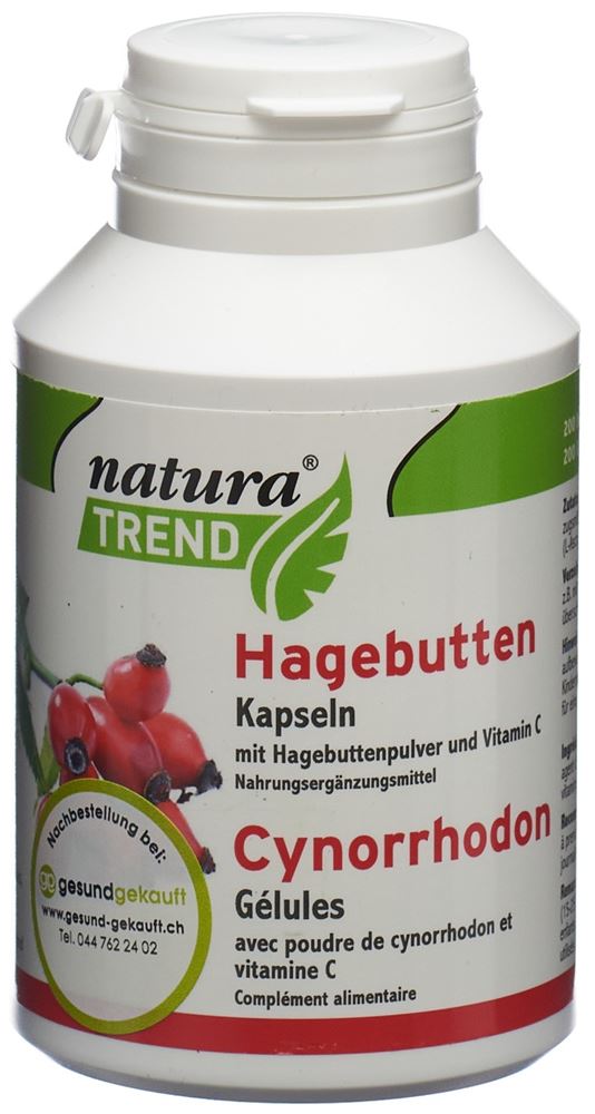 NATURATREND Hagebutten Kaps Ds 200 Stk