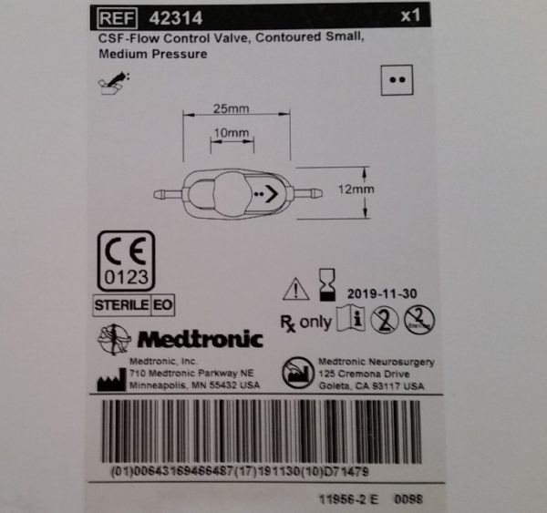 VALVE 42314 SM CONTOURED MED PRESS IMP
