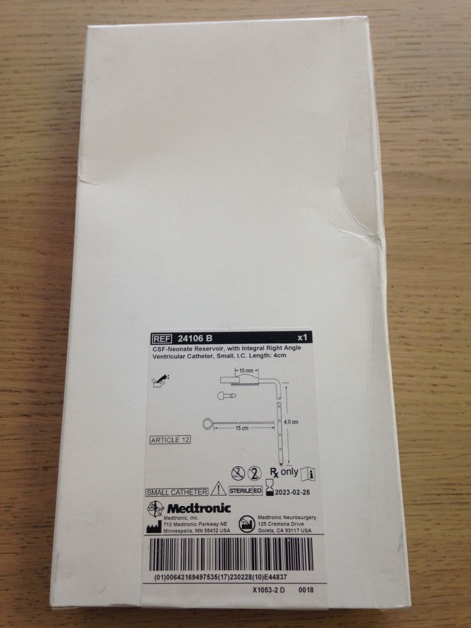 RES 24106 D NEONATE INT V-CATH 6CM