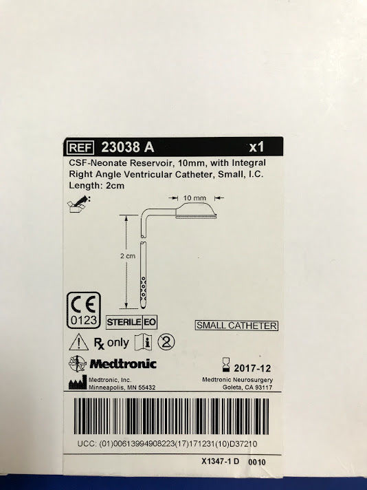 RES 23038 D NEONATE W/INT RA CATH 40