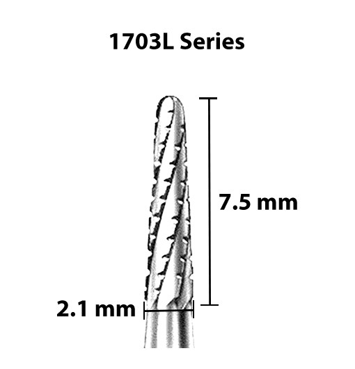 BUR 31065551 5.5MM 51MM L ROUND CARBIDE