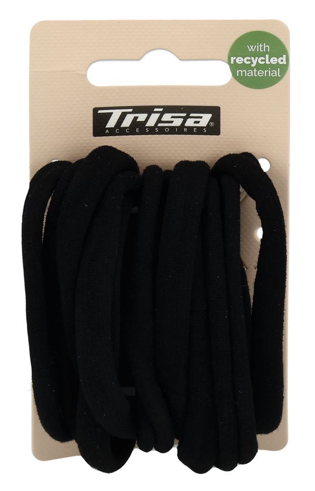 TRISA Haargummi schwarz ohne Metal ass 10 Stk