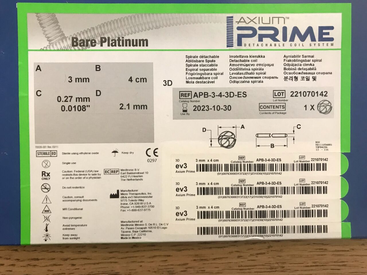 AXIUM PRIME BARE 3D 1MM X 3CM EXTRA SOFT