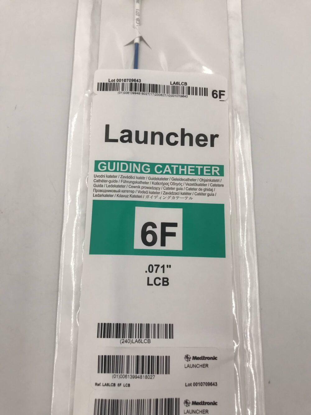 CATHETER LAUNCHER 6F 100CM EB375