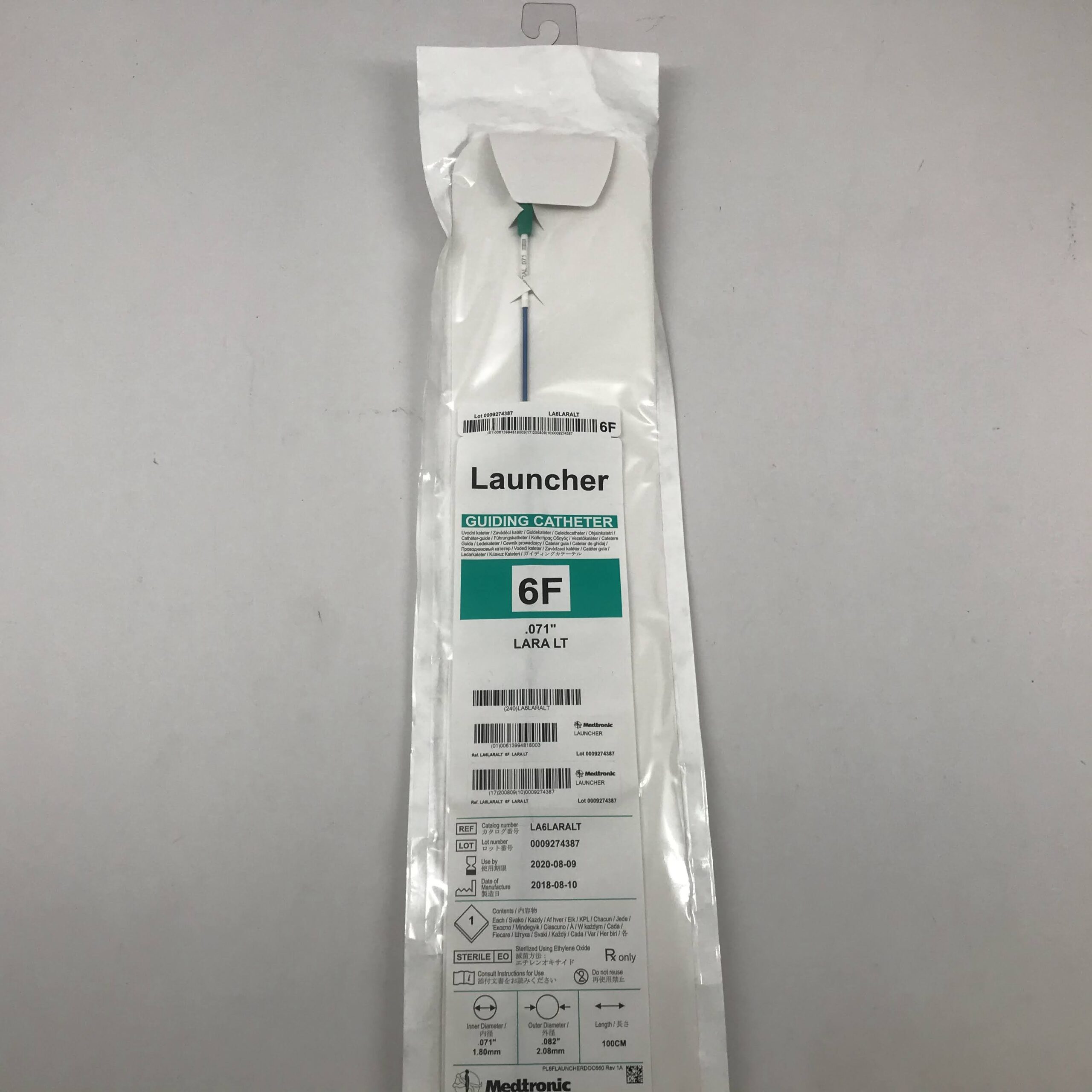 CATHETER LAUNCHER 8F 100CM SAL15