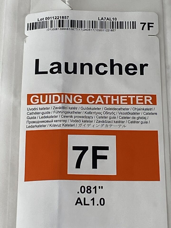 CATHETER LAUNCHER 7F 100CM MB1