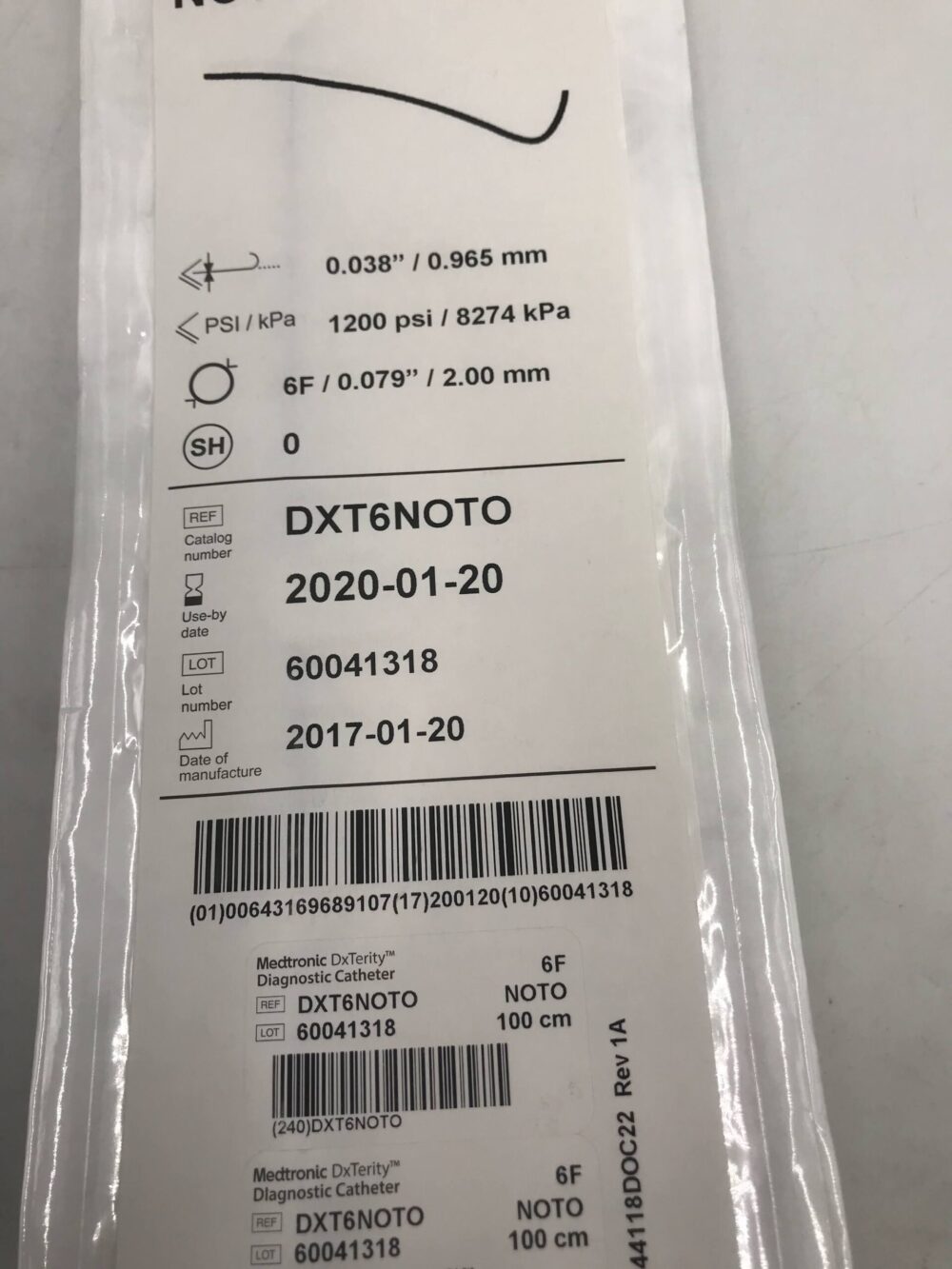 CATHETER LAUNCHER 7F 100CM NOTO