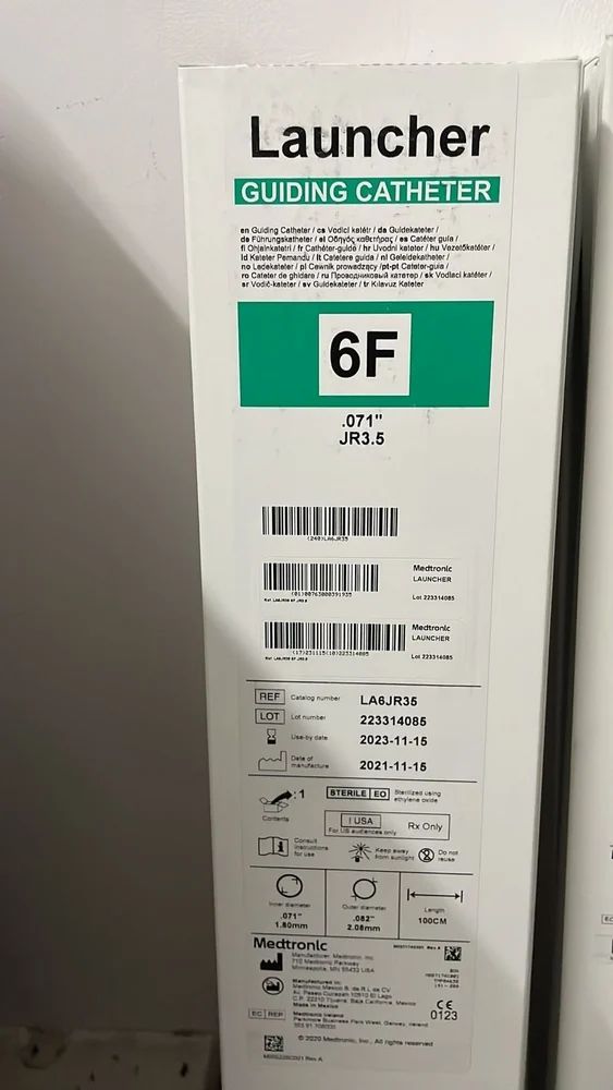 CATHETER LAUNCHER 8F 100CM JR3.5