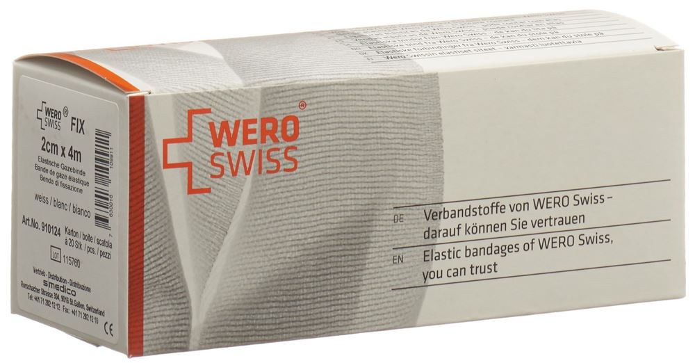 WERO SWISS Fix El Gazebinde 4mx2cm weiss 20 Stk