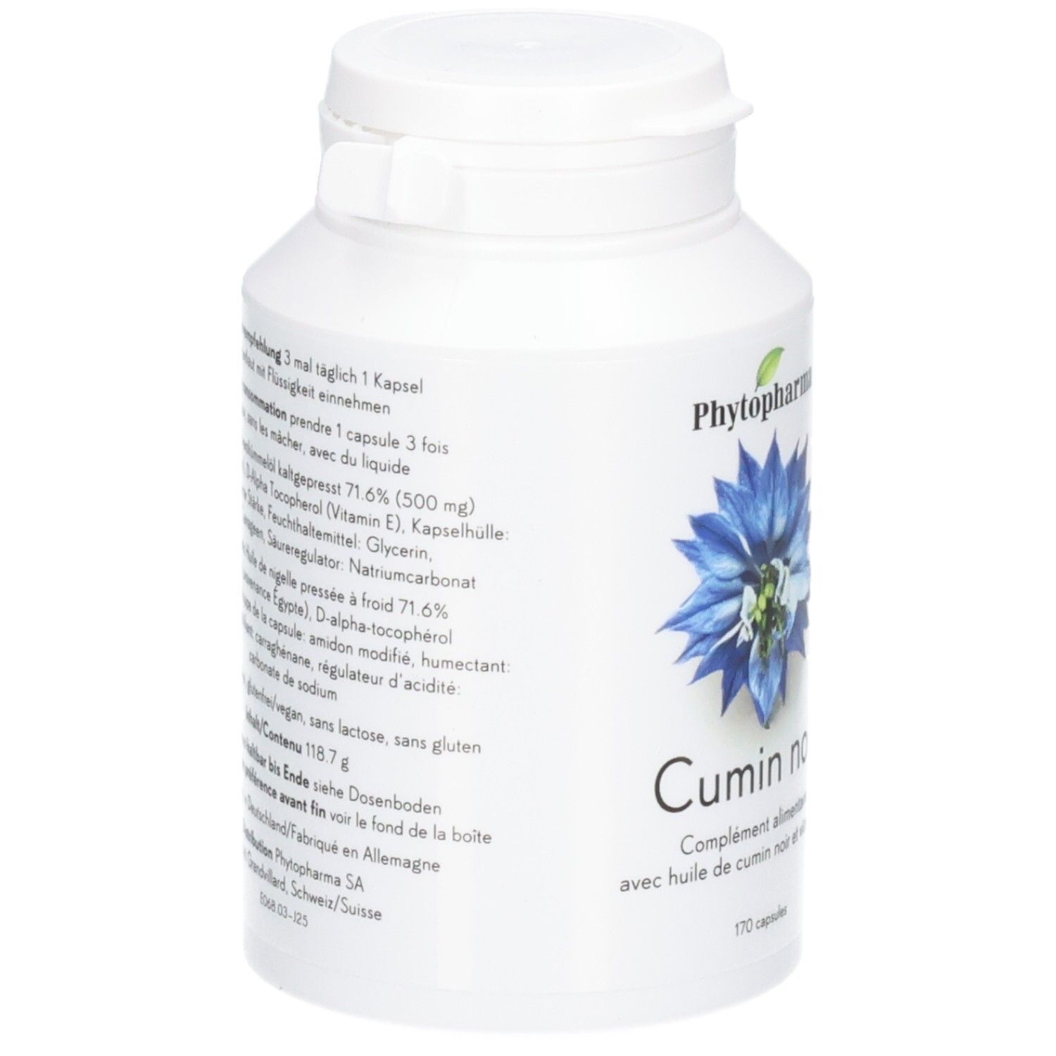 PHYTOPHARMA Schwarzkümmel Kaps Ds 170 Stk