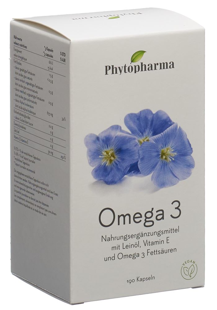 PHYTOPHARMA Omega 3 Kaps Ds 190 Stk