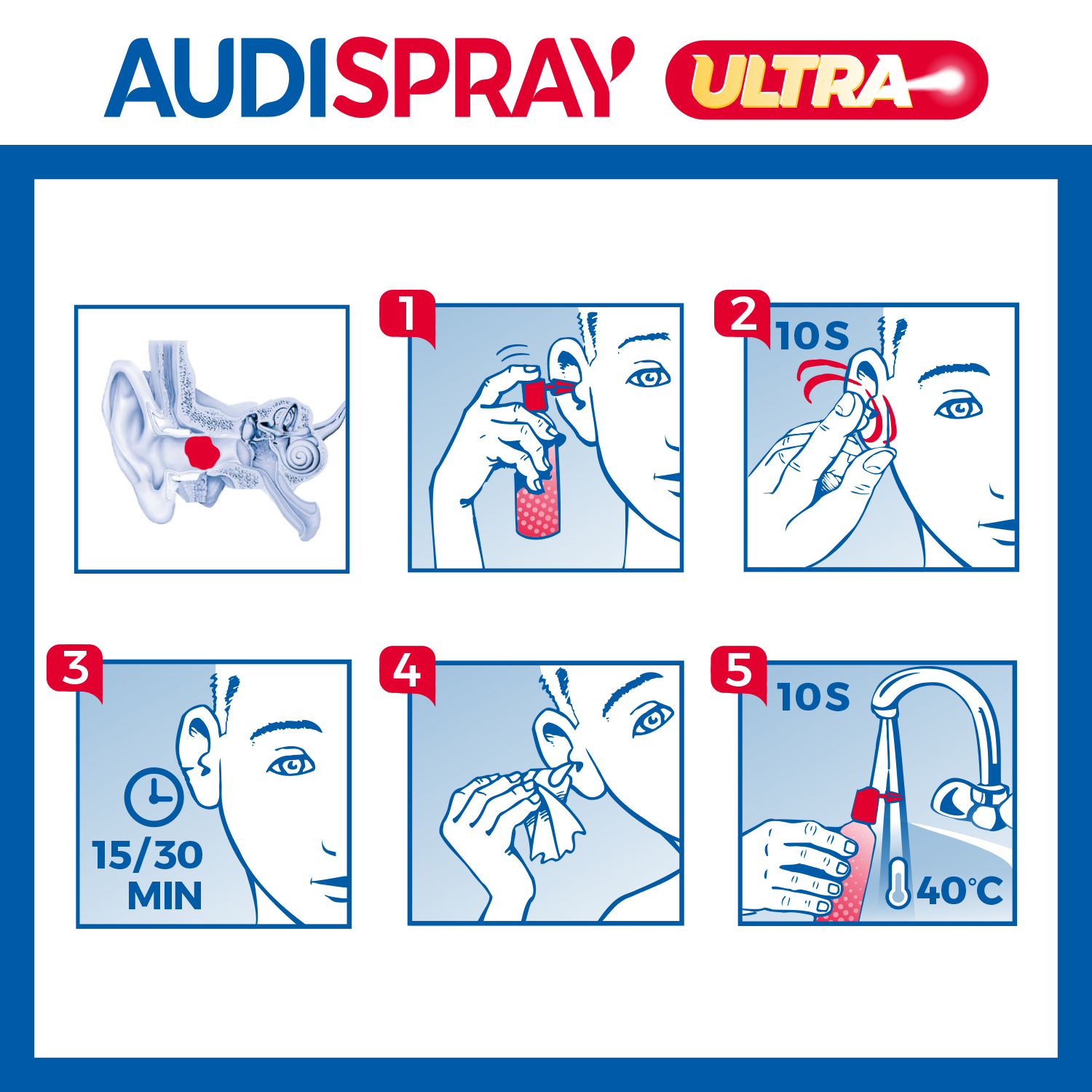 AUDISPRAY Ultra Ohrenpfropfen 20 ml