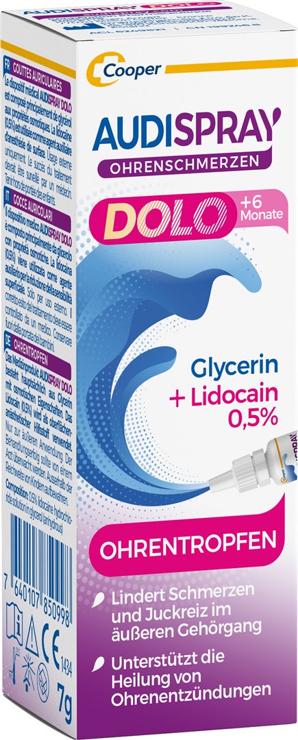 AUDISPRAY Dolo Gtt Auric Fl 7 g
