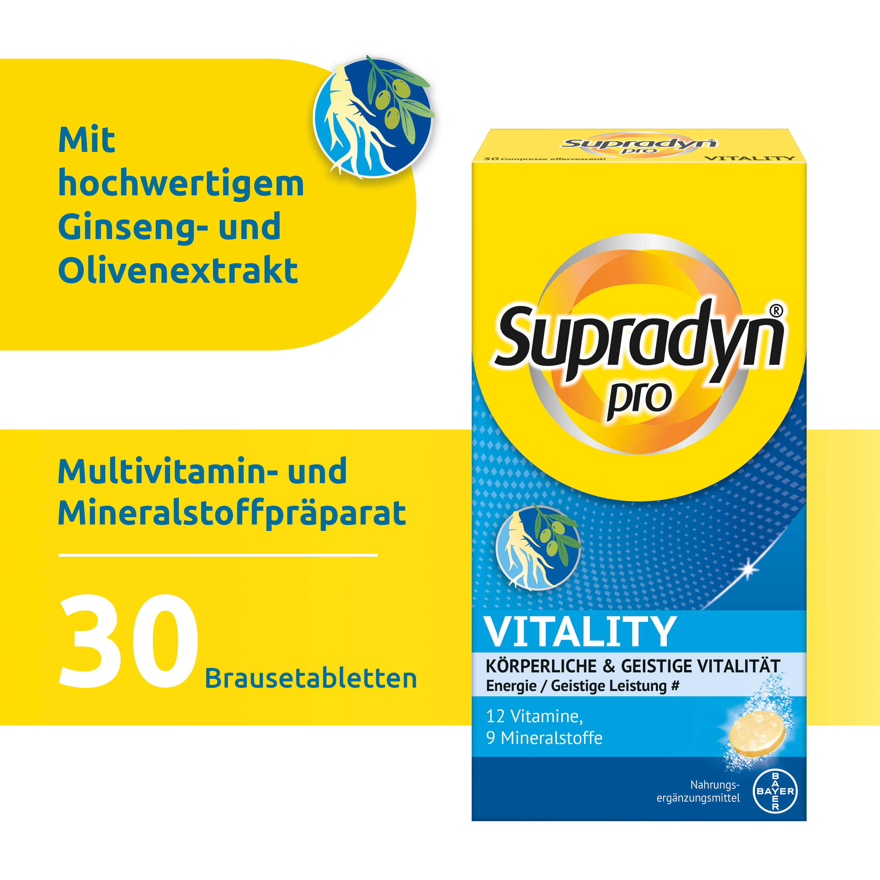 SUPRADYN pro Vitality Brausetabl 30 Stk
